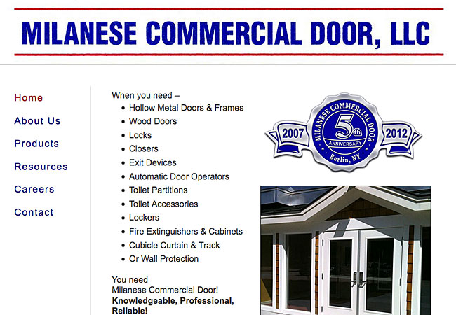 Milanese Commercial Door